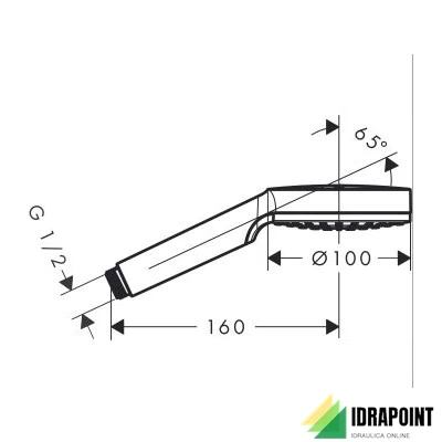 DOCCETTA CROMETTA MONO 100 MM  263314
