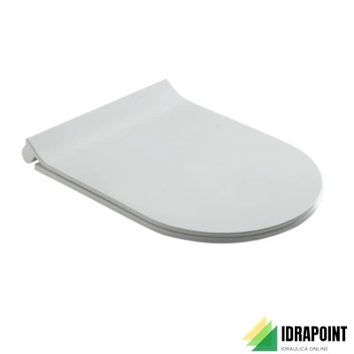 DREAM/CORE SEDILE RALLENTATO SLIM COPRIVASO 52 CM BIANCO MAT