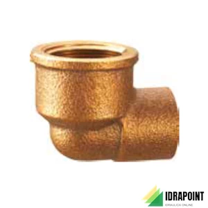 GOMITO BRONZO FILETTATO FEMMINA Ø 1/2