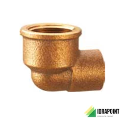 GOMITO BRONZO FILETTATO FEMMINA Ø 1/2