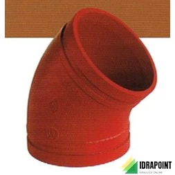 GOMITO SCANALATO A 45° 120 DN 50 Ø 2