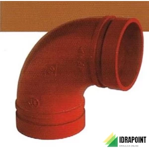 GOMITO SCANALATO A 90° 90 DN 40 Ø 1.1/2