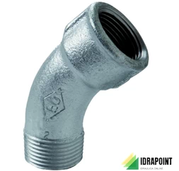 CURVA MF 45° ZINCATA Ø 1/2