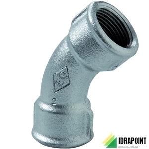 CURVA FF 45° ZINCATA Ø 1/2