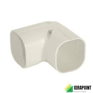 CURVA A 90° IN PVC EFFE LINE - 77X67 MM