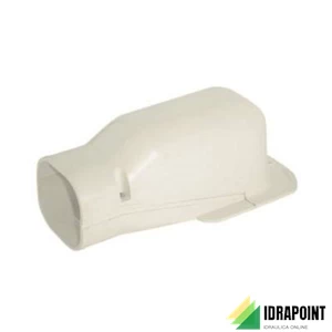 TERMINALE A MURO IN PVC EFFE LINE -77X67 MM