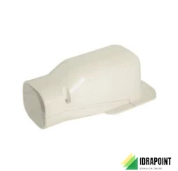 TERMINALE A MURO IN PVC EFFE LINE -77X67 MM