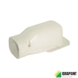 TERMINALE A MURO IN PVC EFFE LINE -77X67 MM