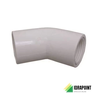 CURVA A 45° PER TUBO SCARICO CONDENSA IN PVC Ø 20 MM