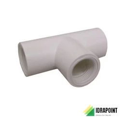 RACCORDO A T PER TUBO SCARICO CONDENSA IN PVC Ø 20 MM