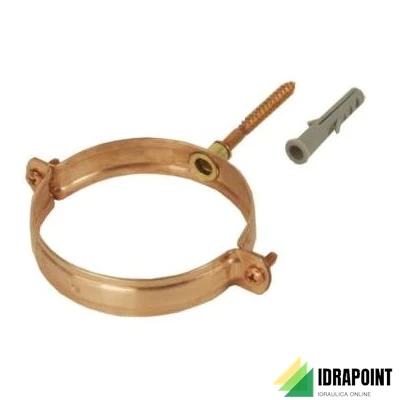 FERMATUBO A VITE CON TASSELLO PLUVIALE IN RAME Ø 100 MM