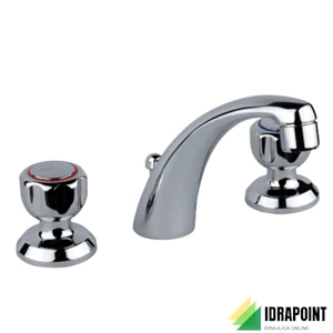 BATTERIA LAVABO 3 FORI ASTRO CON SCARICO Ø 1.1/4