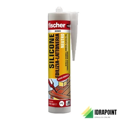FISCHER SILICONE NEUTRO X LATTONERIA TESTA DI MORO RAL 8014