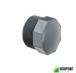 TAPPO FILETTATO MASCHIO PVC  1/2