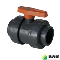 VALVOLA SFERA BI-STOP PVC INCOLLARE Ø 75 MM