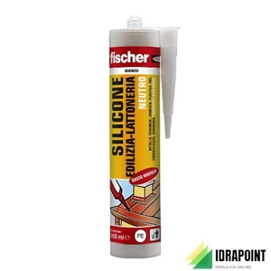 FISCHER SILICONE NEUTRO X LATTONERIA TESTA DI MORO RAL 8014