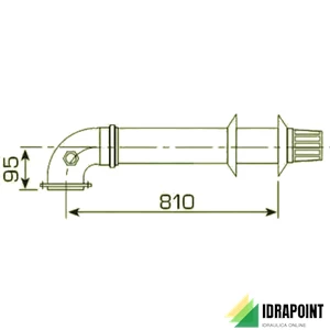 KIT CONDOTTO COASSIALE L. 810 E PRESE ANALISI FUMI - Ø60/100