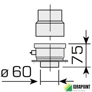 KIT CONDOTTI SEPARATI Ø 60/60 MM MURELLE HE ISTANTANEA