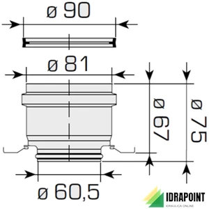 KIT CONDOTTI SEPARATI Ø 80 MM PER UNIQUA