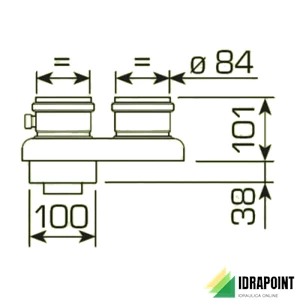 KIT CONDOTTI SEPARATI Ø 80 MM PER FORMAT DGT HE
