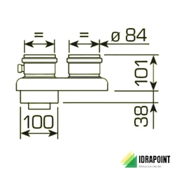 KIT CONDOTTI SEPARATI Ø 80 MM PER FORMAT DGT HE
