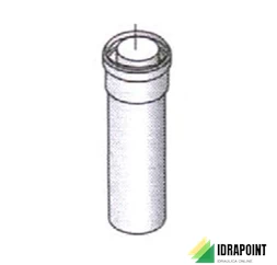 PROLUNGA L.1000 MM Ø 60/100 MM PER CONDENSAZIONE