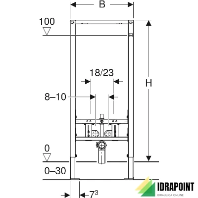 GEBERIT DUOFIX BIDET SOSPESO 112 CM