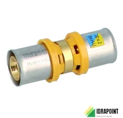 RACCORDO MULTISTRATO DIRITTO DOPPIO TRIDENT Ø 16X16 MM