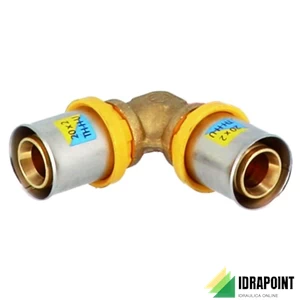 GOMITO A 90° MULTISTRATO TRIDENT Ø 16X16 MM