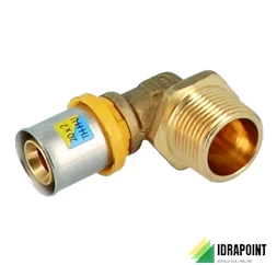 GOMITO 90° FILETTATO M MULTISTRATO TRIDENT Ø 1/2