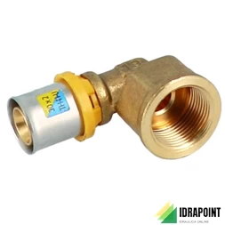 GOMITO 90° FILETTATO F MULTISTRATO TRIDENT Ø 1/2