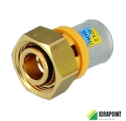 RACC DRITTO SEDE CONICA E GIRELLO MULTISTRATO TRID Ø 3/4