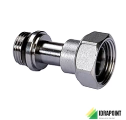 BOCCHETTONE TELESCOPICO CROMATO Ø 3/8