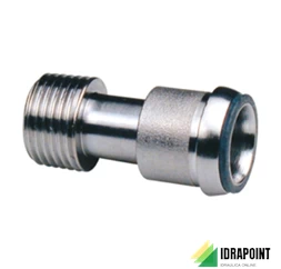 BOCCHETTONE TELESCOPICO CROMATO R173 - Ø 1/2