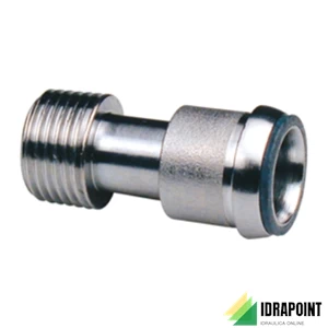 BOCCHETTONE TELESCOPICO CROMATO R173 - Ø 1/2