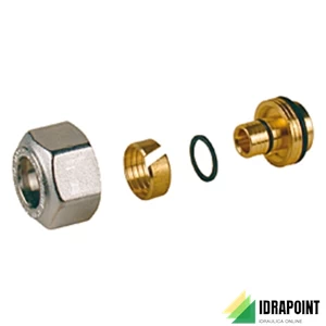 ADATTATTORI PER MULTISTRATO PE-X E PB Ø 22X26X3 CROMO