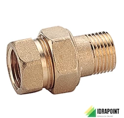 BOCCHETTONE OTTONE DRITTO Ø 3/8