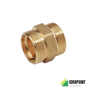 RACCORDO DRITTO IN OTTONE PER ADATTORI Ø 22 MM