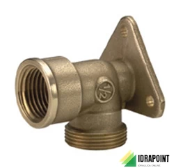 RACCORDO CURVO CON ZANCA E FILETTO F. - Ø 1/2