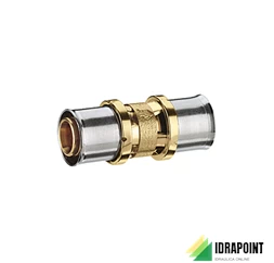 RACCORDO DRITTO A PRESSARE 17X17/2