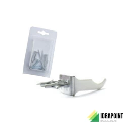 COPPIA MENSOLE BIANCHE PER RADIATORE ALLUMINIO ART.29