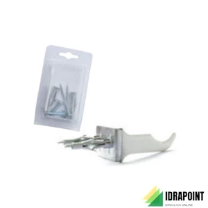 COPPIA MENSOLE BIANCHE PER RADIATORE ALLUMINIO ART.29