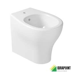 BIDET A TERRA FILO PARETE - SERIE EDEN BIANCO