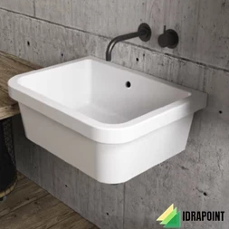 BUTTATOIO IN CERAMICA 420X380 CM BIANCO