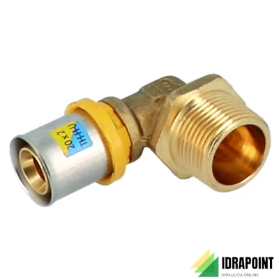 GOMITO 90° FILETTATO M MULTISTRATO TRIDENT Ø 1