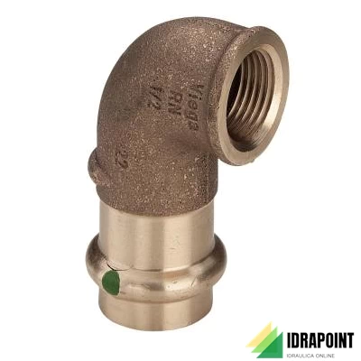 GOMITO 90°FR 2214.2 F. A PRESSIONE X ACQUA Ø 1