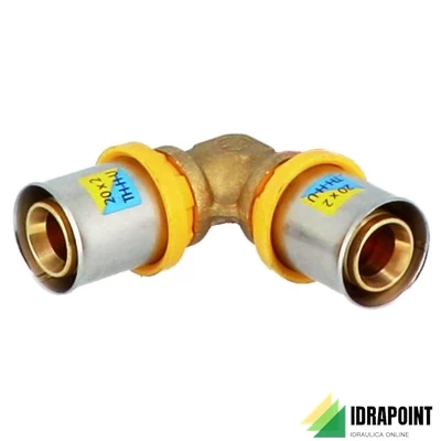 GOMITO A 90° MULTISTRATO TRIDENT Ø 26X26 MM