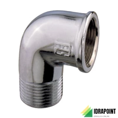 GOMITO OTTONE CROMATO MF Ø 1/2