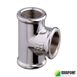 TE OTTONE CROMATO Ø 3/8