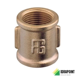 MANICOTTO FEMMINA IN OTTONE GIALLO Ø 1/4